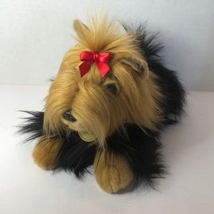 Miyoni by Aurora Life Like Yorkshire Terrier Laying Plush Stuffed Animal 2017